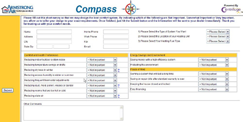 Click here to go to the AAC Compass website for a free comfort survey